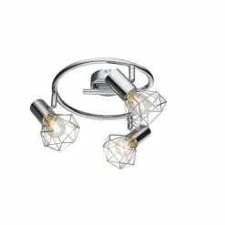 Luminaires Globo Lighting Spots Et Projecteurs|Plafonnier Globo XARA I Chrome, 3 lumières