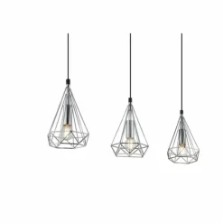 Luminaires Globo Lighting Spots Et Projecteurs|Plafonnier Globo XARA I Chrome, 3 lumières
