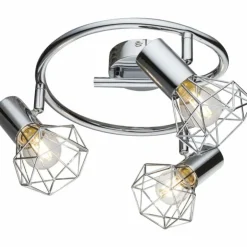 Luminaires Globo Lighting Spots Et Projecteurs|Plafonnier Globo XARA I Chrome, 3 lumières
