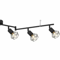 Luminaires Globo Lighting Spots Et Projecteurs|Plafonnier Globo XARA Noir, 6 lumières