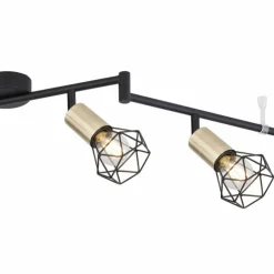 Luminaires Globo Lighting Plafonniers|Plafonnier Globo XARA Vieux laiton, Noir, 6 lumières