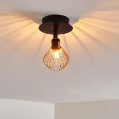 hofstein Spots Et Projecteurs|Plafonnier Grönhöj Noir, 1 lumière