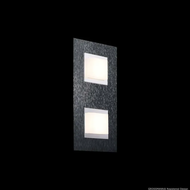 Luminaires Grossmann Éclairage Led|Plafonnier Grossmann BASIC LED Anthracite, 2 lumières