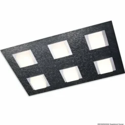Luminaires Grossmann Éclairage Led|Plafonnier Grossmann BASIC LED Anthracite, 6 lumières