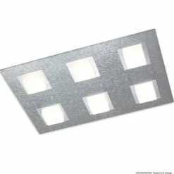 Luminaires Grossmann Éclairage Led|Plafonnier Grossmann BASIC LED Aluminium, 6 lumières