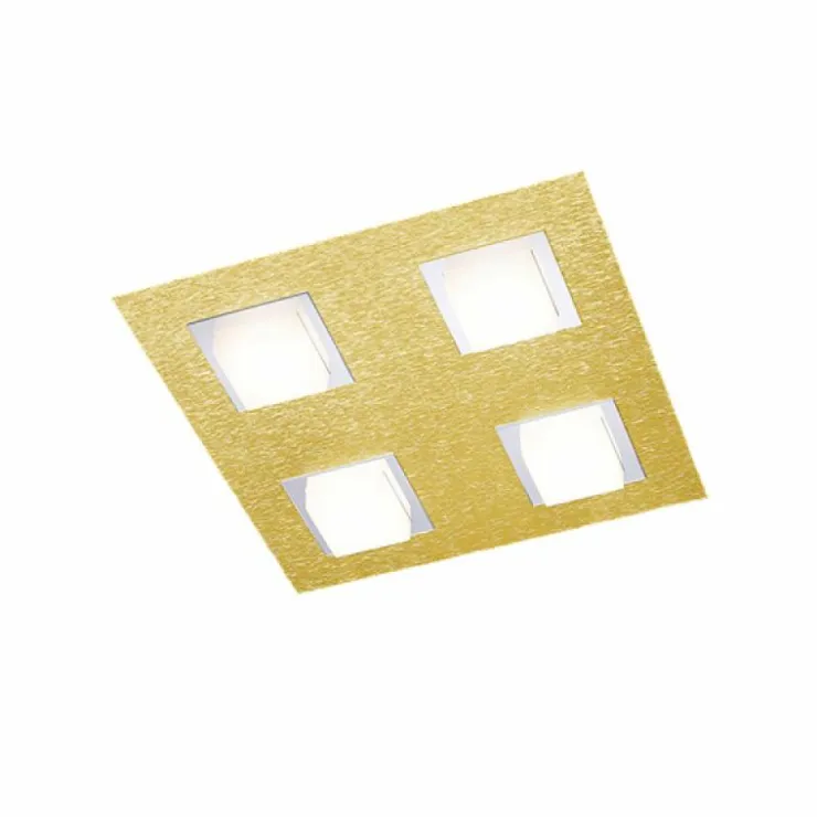 Luminaires Grossmann Éclairage Led|Plafonnier Grossmann BASIC LED Laiton, 4 lumières