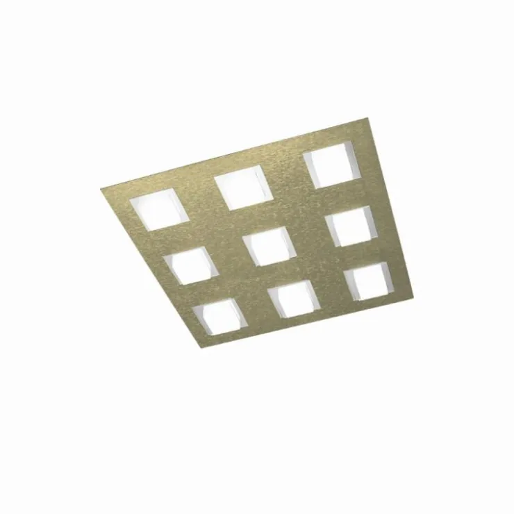 Luminaires Grossmann Éclairage Led|Plafonnier Grossmann BASIC LED Laiton, 9 lumières