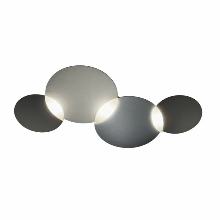 Luminaires Grossmann Éclairage Led|Plafonnier Grossmann CIRC LED Gris, Argenté, 1 lumière