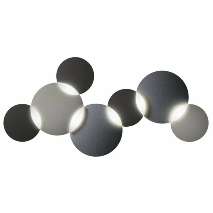 Luminaires Grossmann Éclairage Led|Plafonnier Grossmann CIRC LED Gris, Argenté, 1 lumière