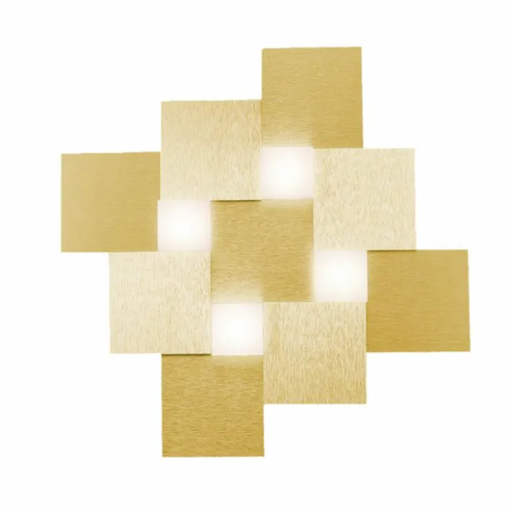 Luminaires Grossmann Éclairage Led|Plafonnier Grossmann CREO LED Laiton, 4 lumières