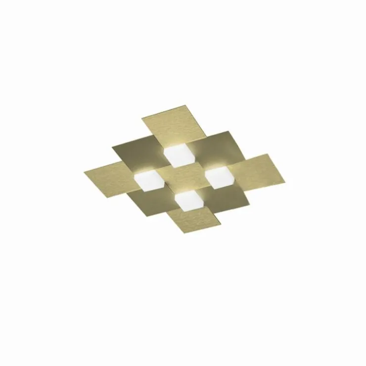 Luminaires Grossmann Éclairage Led|Plafonnier Grossmann CREO LED Laiton, 4 lumières