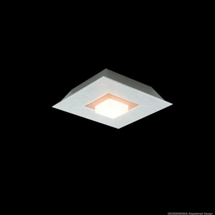 Luminaires Grossmann Éclairage Led|Plafonnier Grossmann KARREE LED Aluminium, Cuivre, 1 lumière