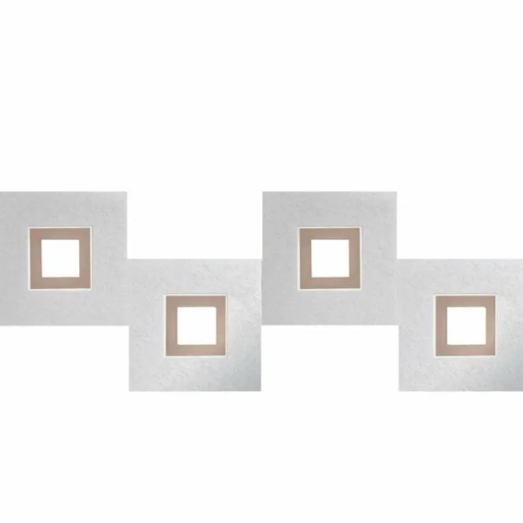 Luminaires Grossmann Éclairage Led|Plafonnier Grossmann KARREE LED Aluminium, Cuivre, 4 lumières