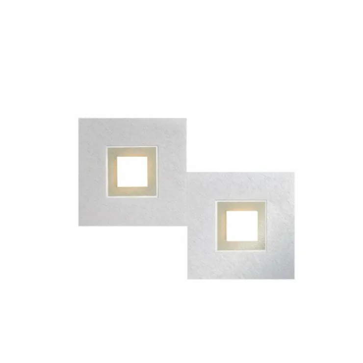 Luminaires Grossmann Éclairage Led|Plafonnier Grossmann KARREE LED Aluminium, Champagne, 2 lumières