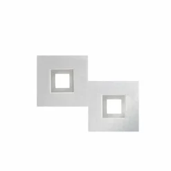 Luminaires Grossmann Éclairage Led|Plafonnier Grossmann KARREE LED Aluminium, Titane, 2 lumières