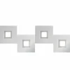 Luminaires Grossmann Éclairage Led|Plafonnier Grossmann KARREE LED Aluminium, Titane, 4 lumières