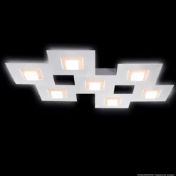 Luminaires Grossmann Éclairage Led|Plafonnier Grossmann KARREE LED Aluminium, Cuivre, 7 lumières