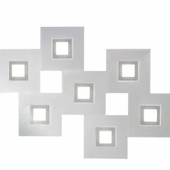 Luminaires Grossmann Éclairage Led|Plafonnier Grossmann KARREE LED Aluminium, Titane, 7 lumières