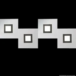 Luminaires Grossmann Éclairage Led|Plafonnier Grossmann KARREE LED Aluminium, Noir, 4 lumières