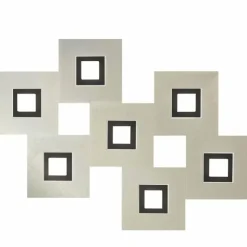 Luminaires Grossmann Éclairage Led|Plafonnier Grossmann KARREE LED Noir, 7 lumières