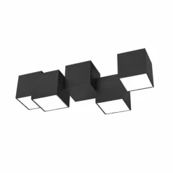 Luminaires Grossmann Éclairage Led|Plafonnier Grossmann ROCKS LED Noir, 4 lumières