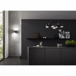 Luminaires Grossmann Éclairage Led|Plafonnier Grossmann ROCKS LED Noir, 5 lumières