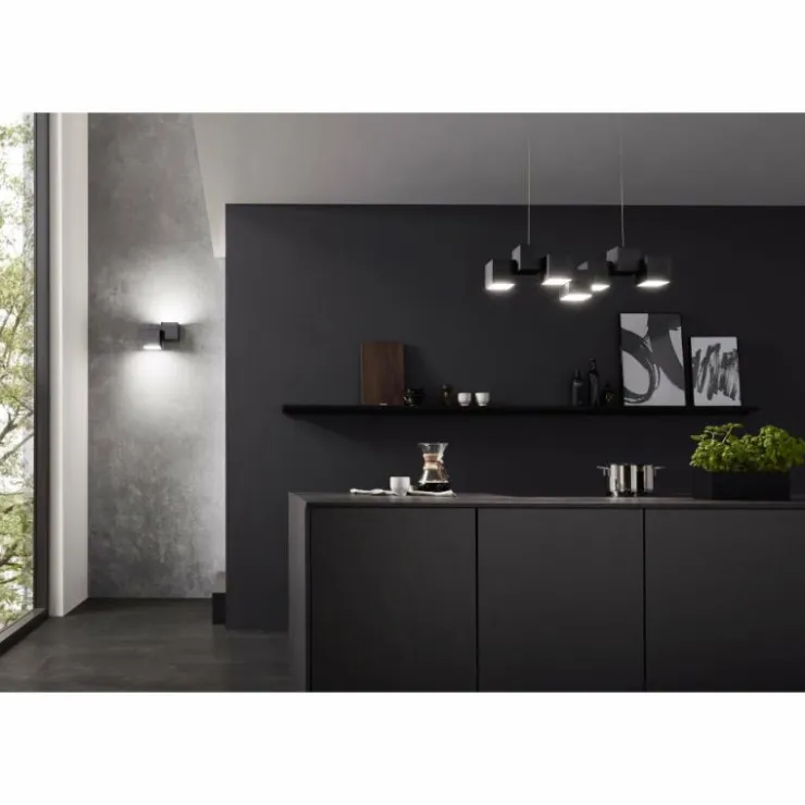 Luminaires Grossmann Éclairage Led|Plafonnier Grossmann ROCKS LED Noir, 5 lumières