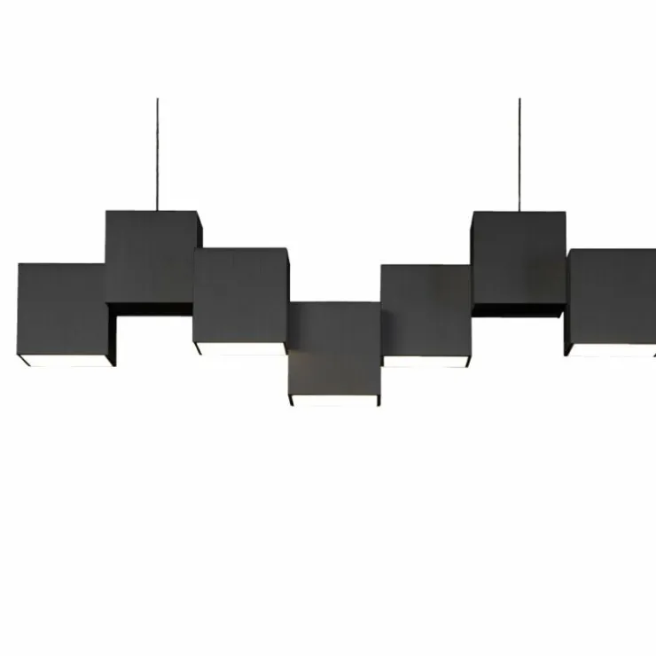 Luminaires Grossmann Éclairage Led|Plafonnier Grossmann ROCKS LED Noir, 5 lumières