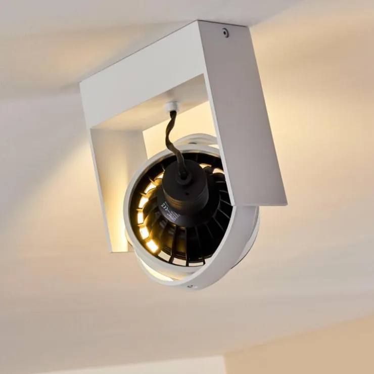 hofstein Spots Et Projecteurs|Plafonnier Grytgol Blanc, 1 lumière