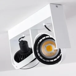 hofstein Spots Et Projecteurs|Plafonnier Grytgol Blanc, 2 lumières