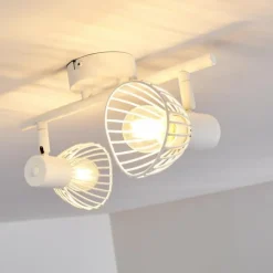 hofstein Spots Et Projecteurs|Plafonnier Holbol Blanc, 2 lumières