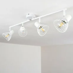 hofstein Spots Et Projecteurs|Plafonnier Holbol Blanc, 4 lumières