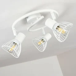 hofstein Spots Et Projecteurs|Plafonnier Holbol Blanc, 3 lumières
