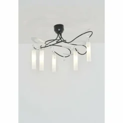 Luminaires Holländer Plafonniers|Plafonnier Holländer CASINO Noir, Argenté, 5 lumières
