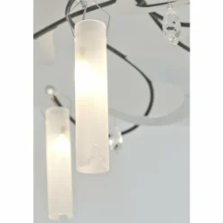 Luminaires Holländer Plafonniers|Plafonnier Holländer CASINO Noir, Argenté, 5 lumières