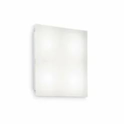 Luminaires Ideallux Appliques|Plafonnier Ideal Lux FLAT Blanc, 4 lumières