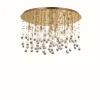Luminaires Ideallux Plafonniers|Plafonnier Ideal Lux MOONLIGHT Champagne, Aspect cristal, 12 lumières