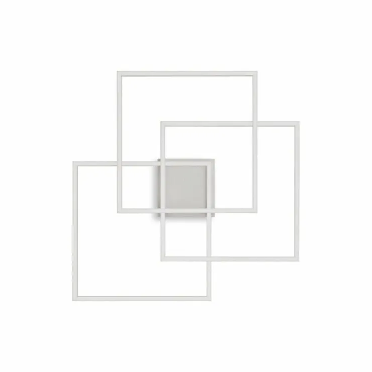Luminaires Ideallux Éclairage Led|Plafonnier Ideallux FRAME-2 LED Blanc, 1 lumière