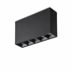 Luminaires Ideallux Éclairage Led|Plafonnier Ideallux LIKA LED Noir, 1 lumière