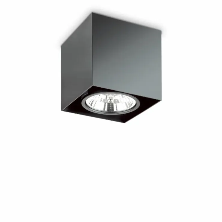 Luminaires Ideallux Plafonniers|Plafonnier Ideallux MOOD Noir, 1 lumière