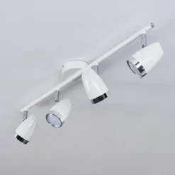 hofstein Spots Et Projecteurs|Plafonnier Idlewild LED Chrome, Blanc, 4 lumières