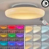Plafonnier iDual Chloe LED Argenté, Blanc, 1 lumière, Télécommandes, Changeur de couleurs