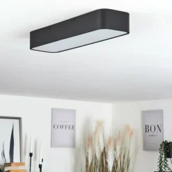 Lampe Éclairage Led|Plafonnier Iriondo LED Noir, 1 lumière, Télécommandes