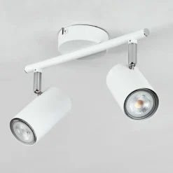 hofstein Spots Et Projecteurs|Plafonnier Javel Blanc, 2 lumières
