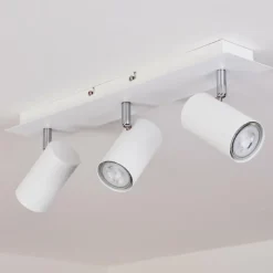 hofstein Spots Et Projecteurs|Plafonnier Javel Chrome, Blanc, 3 lumières