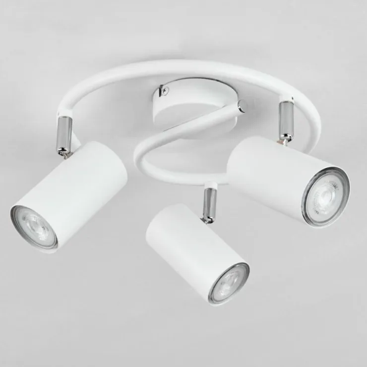 hofstein Spots Et Projecteurs|Plafonnier Javel Chrome, Blanc, 3 lumières