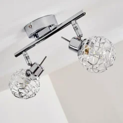 hofstein Spots Et Projecteurs|Plafonnier Kalipuro Chrome, 2 lumières