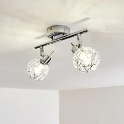 hofstein Spots Et Projecteurs|Plafonnier Kalipuro Chrome, 2 lumières