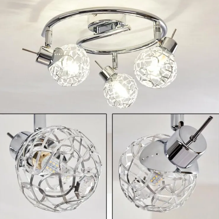 hofstein Spots Et Projecteurs|Plafonnier Kalipuro Chrome, 3 lumières