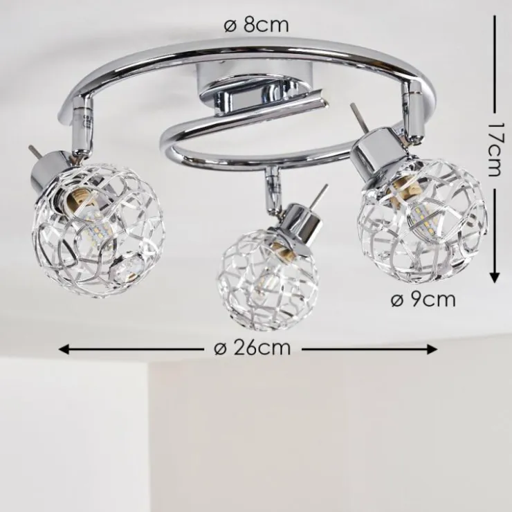 hofstein Spots Et Projecteurs|Plafonnier Kalipuro Chrome, 3 lumières
